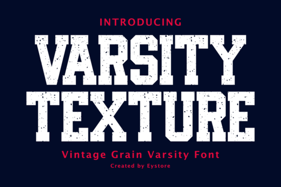 Varsity Texture Font